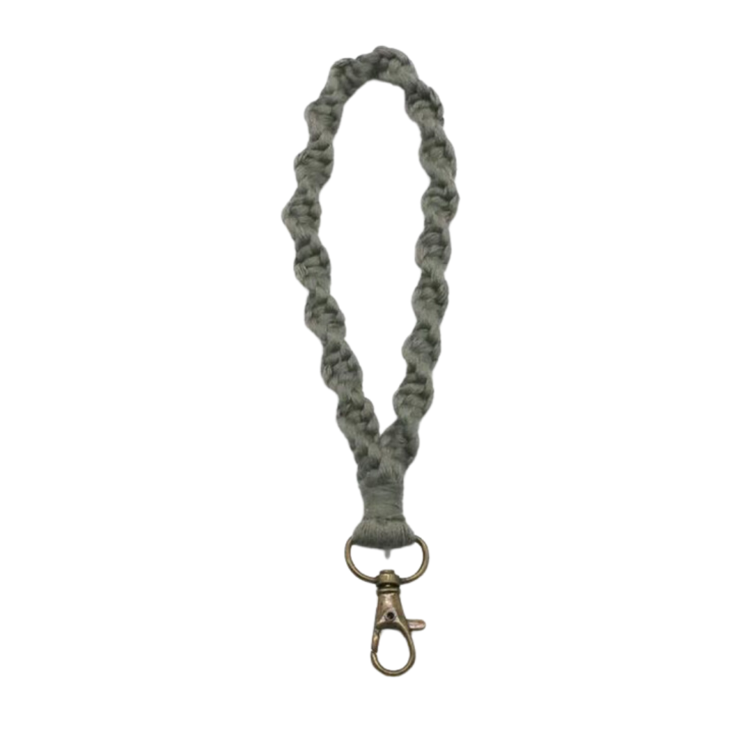 Soft Macrame Keychain Boho Wristlet