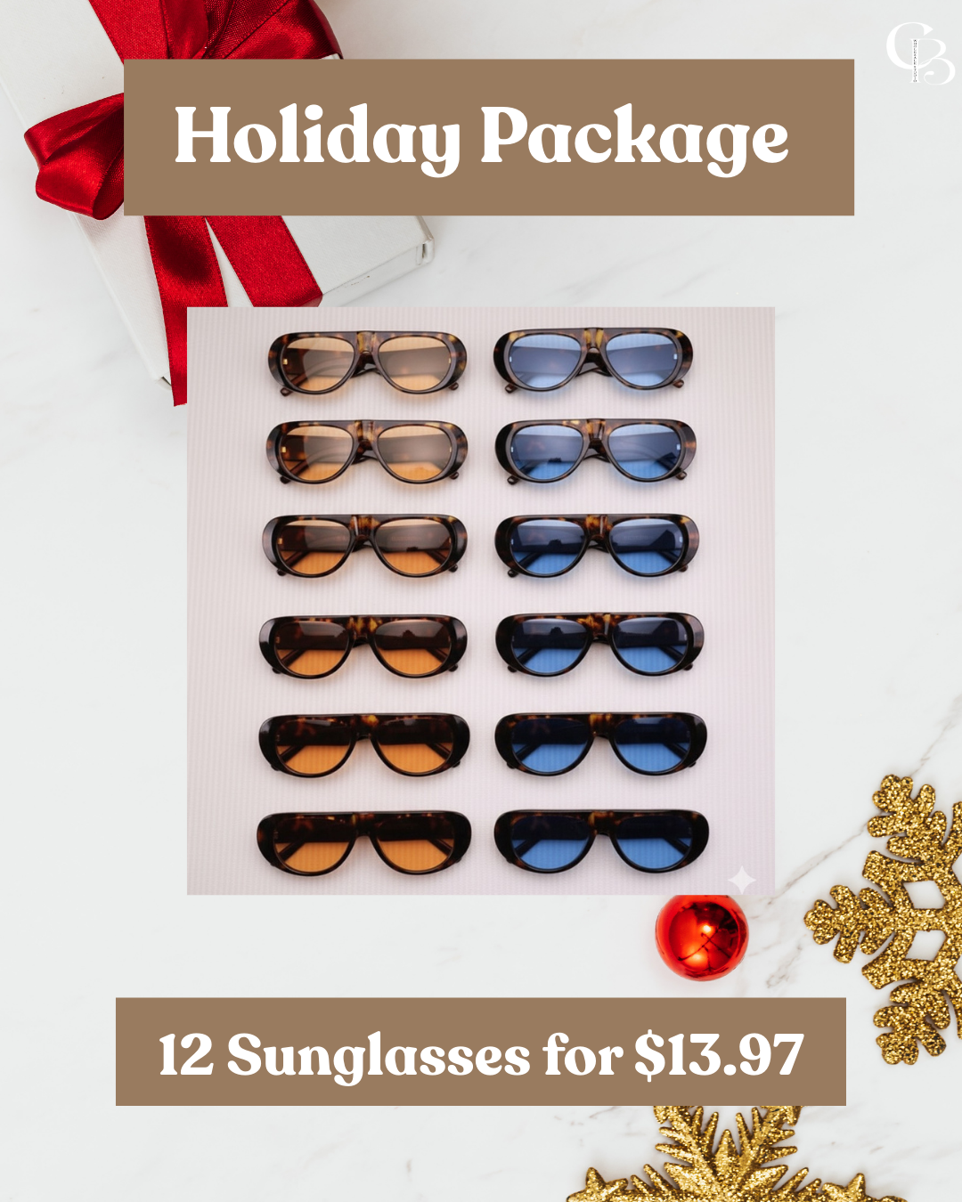 12 Sunglasses Holiday Package